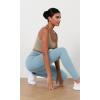 imageODODOS Womens High Waist Workout Leggings 2Pack Tummy Control Yoga Pants  25quot  28quot Inseam ODLEX FabricSquat ProofBlackchambray
