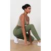 imageODODOS Womens High Waist Workout Leggings 2Pack Tummy Control Yoga Pants  25quot  28quot Inseam ODLEX FabricSquat ProofBlackdark Olive