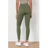 imageODODOS Womens High Waist Workout Leggings 2Pack Tummy Control Yoga Pants  25quot  28quot Inseam ODLEX FabricSquat ProofBlackdark Olive