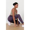 imageODODOS Womens High Waist Workout Leggings 2Pack Tummy Control Yoga Pants  25quot  28quot Inseam ODLEX FabricSquat ProofBlackdark Purple