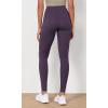 imageODODOS Womens High Waist Workout Leggings 2Pack Tummy Control Yoga Pants  25quot  28quot Inseam ODLEX FabricSquat ProofBlackdark Purple