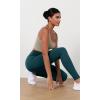 imageODODOS Womens High Waist Workout Leggings 2Pack Tummy Control Yoga Pants  25quot  28quot Inseam ODLEX FabricSquat ProofBlackforest Teal