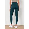 imageODODOS Womens High Waist Workout Leggings 2Pack Tummy Control Yoga Pants  25quot  28quot Inseam ODLEX FabricSquat ProofBlackforest Teal