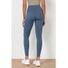imageODODOS Womens High Waist Workout Leggings 2Pack Tummy Control Yoga Pants  25quot  28quot Inseam ODLEX FabricSquat ProofBlackink Blue