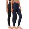 imageODODOS Womens High Waist Workout Leggings 2Pack Tummy Control Yoga Pants  25quot  28quot Inseam ODLEX FabricSquat ProofBlacknavy