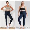 imageODODOS Womens High Waist Workout Leggings 2Pack Tummy Control Yoga Pants  25quot  28quot Inseam ODLEX FabricSquat ProofBlacknavy