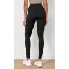 imageODODOS Womens High Waist Workout Leggings 2Pack Tummy Control Yoga Pants  25quot  28quot Inseam ODLEX FabricSquat ProofBlackonyx Black Grey