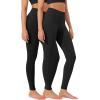 imageODODOS Womens High Waist Workout Leggings 2Pack Tummy Control Yoga Pants  25quot  28quot Inseam ODLEX FabricSquat ProofBlackonyx Black Grey