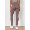 imageODODOS Womens High Waist Workout Leggings 2Pack Tummy Control Yoga Pants  25quot  28quot Inseam ODLEX FabricSquat ProofBlackpurple Taupe