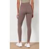 imageODODOS Womens High Waist Workout Leggings 2Pack Tummy Control Yoga Pants  25quot  28quot Inseam ODLEX FabricSquat ProofBlackpurple Taupe
