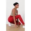 imageODODOS Womens High Waist Workout Leggings 2Pack Tummy Control Yoga Pants  25quot  28quot Inseam ODLEX FabricSquat ProofBlackred