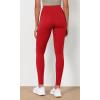 imageODODOS Womens High Waist Workout Leggings 2Pack Tummy Control Yoga Pants  25quot  28quot Inseam ODLEX FabricSquat ProofBlackred