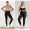 imageODODOS Womens High Waist Workout Leggings 2Pack Tummy Control Yoga Pants  25quot  28quot Inseam ODLEX FabricSquat ProofBlacktaupe