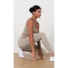 imageODODOS Womens High Waist Workout Leggings 2Pack Tummy Control Yoga Pants  25quot  28quot Inseam ODLEX FabricSquat ProofBlacktaupe