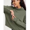 imageODODOS Womens Modal Soft Roll Neck Sweatshirts with Thumb Hole Long Sleeve Oversized Casual Pullover TopDark Sage