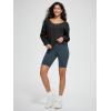 imageODODOS Womens Modal SoftBreezy Wide Scoop Neck Pullover Oversized Long Sleeve SweatshirtsBlack