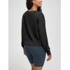 imageODODOS Womens Modal SoftBreezy Wide Scoop Neck Pullover Oversized Long Sleeve SweatshirtsBlack