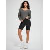 imageODODOS Womens Modal SoftBreezy Wide Scoop Neck Pullover Oversized Long Sleeve SweatshirtsCharcoal