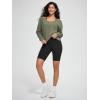 imageODODOS Womens Modal SoftBreezy Wide Scoop Neck Pullover Oversized Long Sleeve SweatshirtsDark Sage