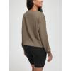 imageODODOS Womens Modal SoftBreezy Wide Scoop Neck Pullover Oversized Long Sleeve SweatshirtsEspresso
