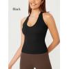 imageODODOS 3Pack Seamless Racerback Crop Tank for Women Ribbed Knit Soft Crop TopsBlackblackblack