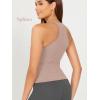imageODODOS 3Pack Seamless Racerback Crop Tank for Women Ribbed Knit Soft Crop TopsIvorydusty Bluesphinx