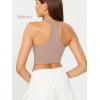 imageODODOS 3Pack Seamless Racerback Crop Tank for Women Ribbed Knit Soft Crop TopsIvorydusty Bluesphinx