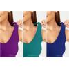 imageODODOS 3Pack Seamless Racerback Crop Tank for Women Ribbed Knit Soft Crop TopsPhloxsea Greenlapis