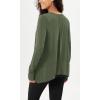 imageODODOS Womens Modal Soft Long Sleeve Tee with Thumb Hole Athletic Gym Workout Tops Yoga ShirtsArmy Greenwashed