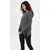 imageODODOS Womens Modal Soft Long Sleeve Tee with Thumb Hole Athletic Gym Workout Tops Yoga ShirtsDark Greywashed