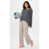imageODODOS Womens Modal Soft Long Sleeve Tee with Thumb Hole Athletic Gym Workout Tops Yoga ShirtsDark Greywashed