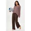 imageODODOS Womens Modal Soft Long Sleeve Tee with Thumb Hole Athletic Gym Workout Tops Yoga ShirtsDusty Rosewashed