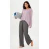 imageODODOS Womens Modal Soft Long Sleeve Tee with Thumb Hole Athletic Gym Workout Tops Yoga ShirtsLavenderwashed