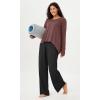 imageODODOS Womens Modal Soft Long Sleeve Tee with Thumb Hole Athletic Gym Workout Tops Yoga ShirtsSangriawashed