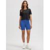 imageODODOS Womens Performance Cropped Tee Ultra Soft Stratum Tech Short Sleeve Relaxed Top Crew Neck TShirtsBlack Heather