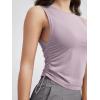 imageODODOS Womens Side Ruched Muscle Tee PeachSoft Sleeveless Shirts Crew Neck Tank TopsLavender