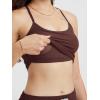imageODODOS Womens Slim Racerback Cropped Tank  Stratum Tech Sports Bra Ultra Soft UPF 50 Cami Top with Builtin BraJava Heather