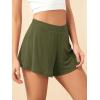 imageODODOS 2Pack UltraSoft Modal Lounge Shorts for Women  Lightweight ampamp Breathable Sleepwear 3quot InseamBlackarmy