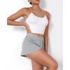imageODODOS 2Pack UltraSoft Modal Lounge Shorts for Women  Lightweight ampamp Breathable Sleepwear 3quot InseamBlackheather Greywashed