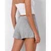 imageODODOS 2Pack UltraSoft Modal Lounge Shorts for Women  Lightweight ampamp Breathable Sleepwear 3quot InseamBlackheather Greywashed
