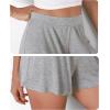 imageODODOS 2Pack UltraSoft Modal Lounge Shorts for Women  Lightweight ampamp Breathable Sleepwear 3quot InseamBlackheather Greywashed