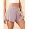 imageODODOS 2Pack UltraSoft Modal Lounge Shorts for Women  Lightweight ampamp Breathable Sleepwear 3quot InseamBlacklavenderwashed