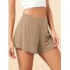 imageODODOS 2Pack UltraSoft Modal Lounge Shorts for Women  Lightweight ampamp Breathable Sleepwear 3quot InseamBlackpeanut
