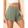 imageODODOS 2Pack UltraSoft Modal Lounge Shorts for Women  Lightweight ampamp Breathable Sleepwear 3quot InseamBlacksage Greenwashed
