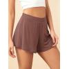 imageODODOS 2Pack UltraSoft Modal Lounge Shorts for Women  Lightweight ampamp Breathable Sleepwear 3quot InseamBlacksangriawashed