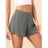 imageODODOS 2Pack UltraSoft Modal Lounge Shorts for Women  Lightweight ampamp Breathable Sleepwear 3quot InseamBlacksteelwashed