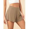imageODODOS 2Pack UltraSoft Modal Lounge Shorts for Women  Lightweight ampamp Breathable Sleepwear 3quot InseamBlackwarm Tanwashed