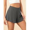 imageODODOS 2Pack UltraSoft Modal Lounge Shorts for Women  Lightweight ampamp Breathable Sleepwear 3quot InseamCharcoaldeep Tealwashed