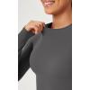 imageODODOS Thin Soft Long Sleeve Tee for Women Crew Neck Tops Lightweight Slim Fit TShirtsCharcoal