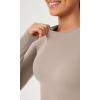 imageODODOS Thin Soft Long Sleeve Tee for Women Crew Neck Tops Lightweight Slim Fit TShirtsLight Mocha
